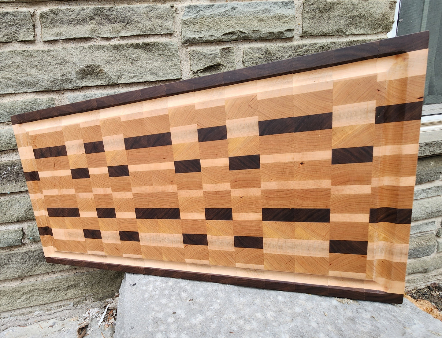 Cutting Board with Juice Groove - End Grain - Maple, Walnut, Cherry