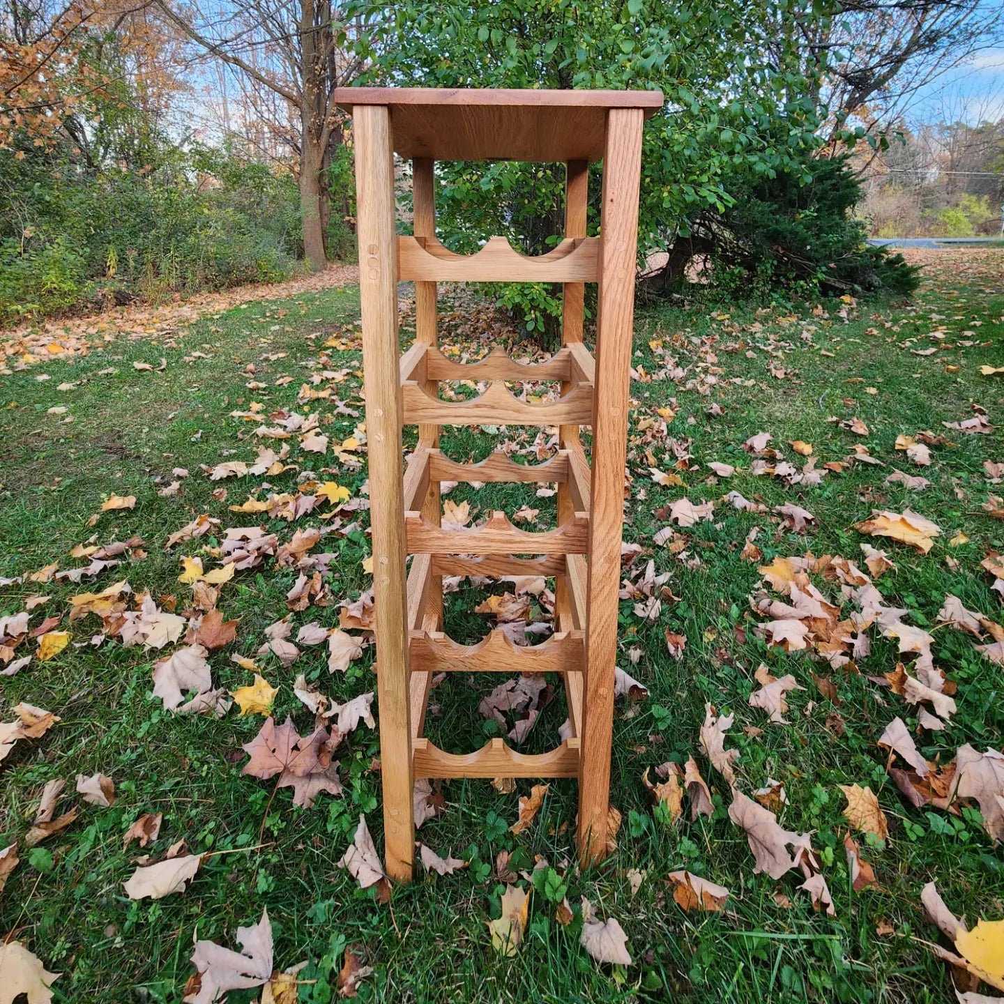 Red Oak Wine Rack